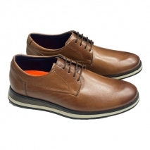 SAPATO CASUAL MASCULINO DERBY 283 TAN