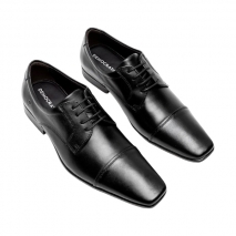 SAPATO SOCIAL DEMOCRATA DERBY CAP TOE METROPOLITAN ASPEN PRETO