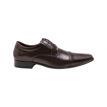 SAPATO SOCIAL DEMOCRATA DERBY CAP TOE METROPOLITAN ASPEN MAHAGONY