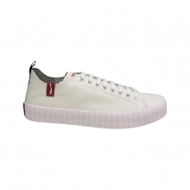 TÊNIS COCA COLA CC2403 HOUSTON LEATHER BRANCO/VERMELHO