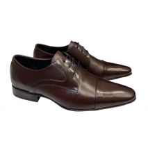 SAPATO SOCIAL PREMIUM STR001 DERBY CAP TOE BROWN