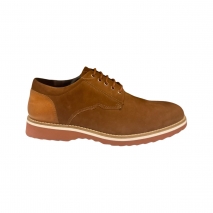 SAPATO CASUAL MASCULINO DERBY HZ120 NBK CONHAQUE