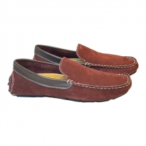 SAPATO CASUAL MASCULINO MOCASSIM COURO DRI200 NBK BORDO