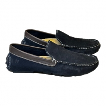 SAPATO CASUAL MASCULINO MOCASSIM COURO DRI200 NBK MARINHO