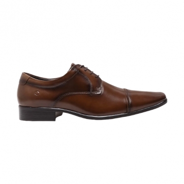 SAPATO SOCIAL DEMOCRATA DERBY CAP TOE METROPOLITAN ASPEN TAN