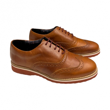 SAPATO CASUAL OXFORD BROGUE HZ114-2 MEL