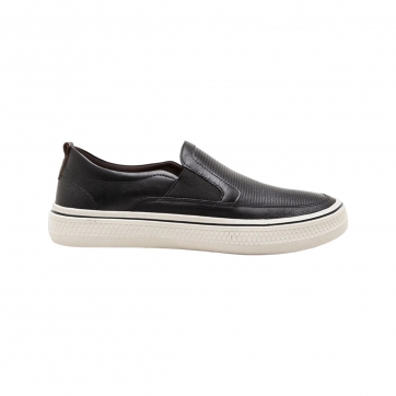 SLIP ON DEMOCRATA DENIM FENDER PRETO TABACO