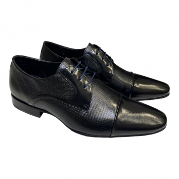 SAPATO SOCIAL PREMIUM STR001 DERBY CAP TOE PRETO