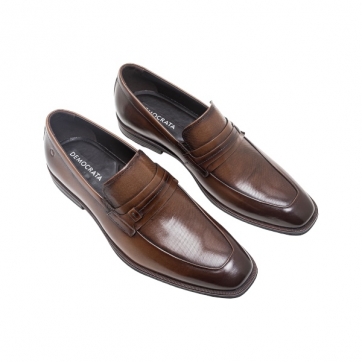 SAPATO DEMOCRATA LOAFER METROPOLITAN CLOONEY TAN