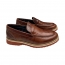 SAPATO CASUAL MASCULINO MODELO MOCASSIM EM COURO COR WHISKY