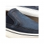 SLIP ON DEMOCRATA DENIM FENDER NAVY TABACO