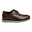 SAPATO CASUAL MASCULINO DERBY 285 DARK BROWN